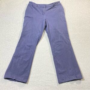 Talbots Pants Womens 16W Navy Blue Newport Mid Rise Straight Stretch Trouser